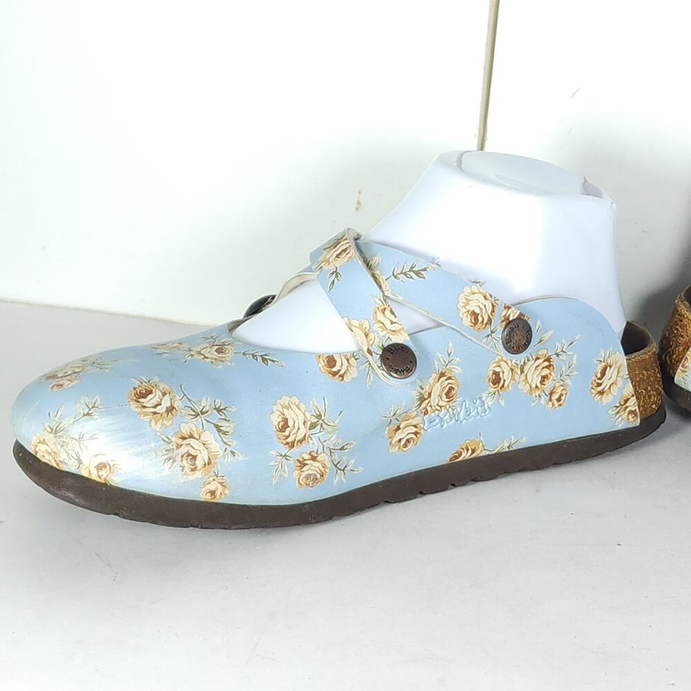 Papillio By Birkenstock Women's EU38 US7 Light Blue Slip-On Mules Clogs Shoes - Picture 4 of 16